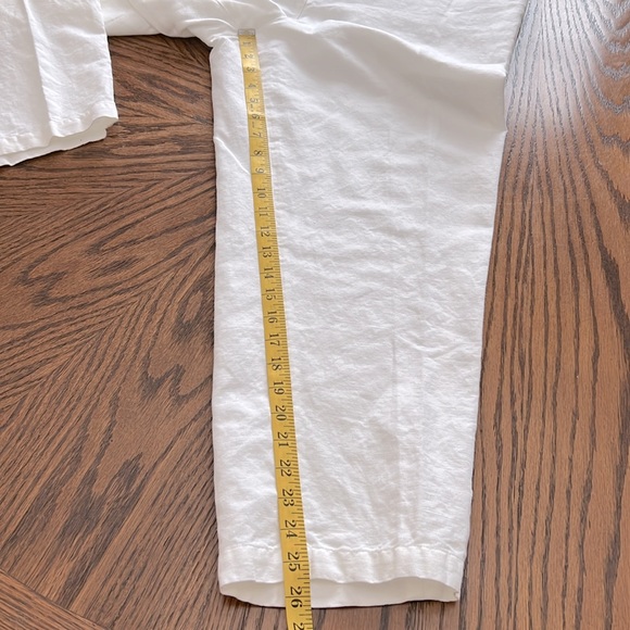 Talbots Linen White Pants Size 16 - Picture 8 of 11